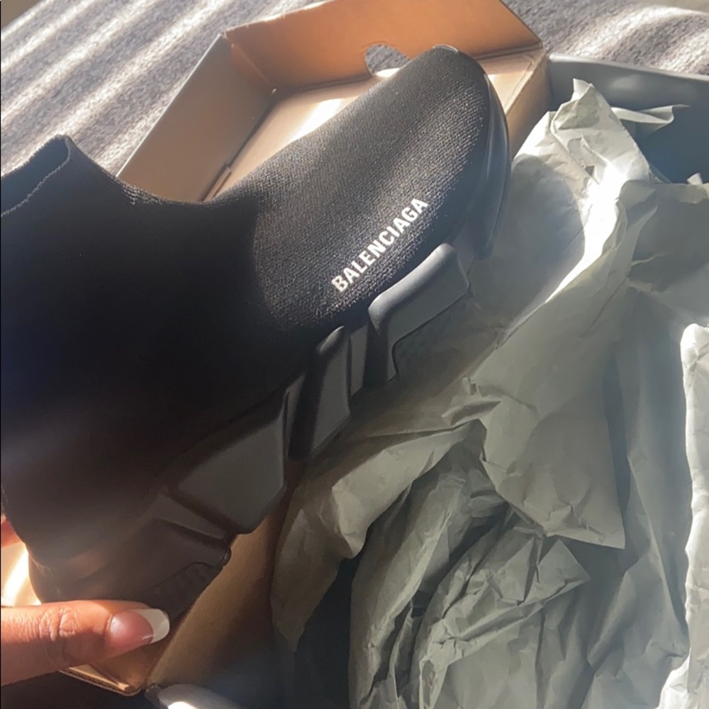 WMNS Black “Mono” Balenciaga Speed Trainers Sz 39